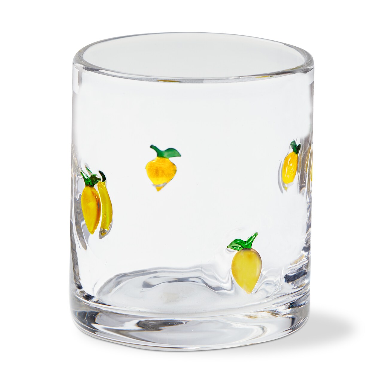 Lemon Double Old Fashioned Glasses - 16oz Drinkware for Everyday Use - Hand Wash - Yellow